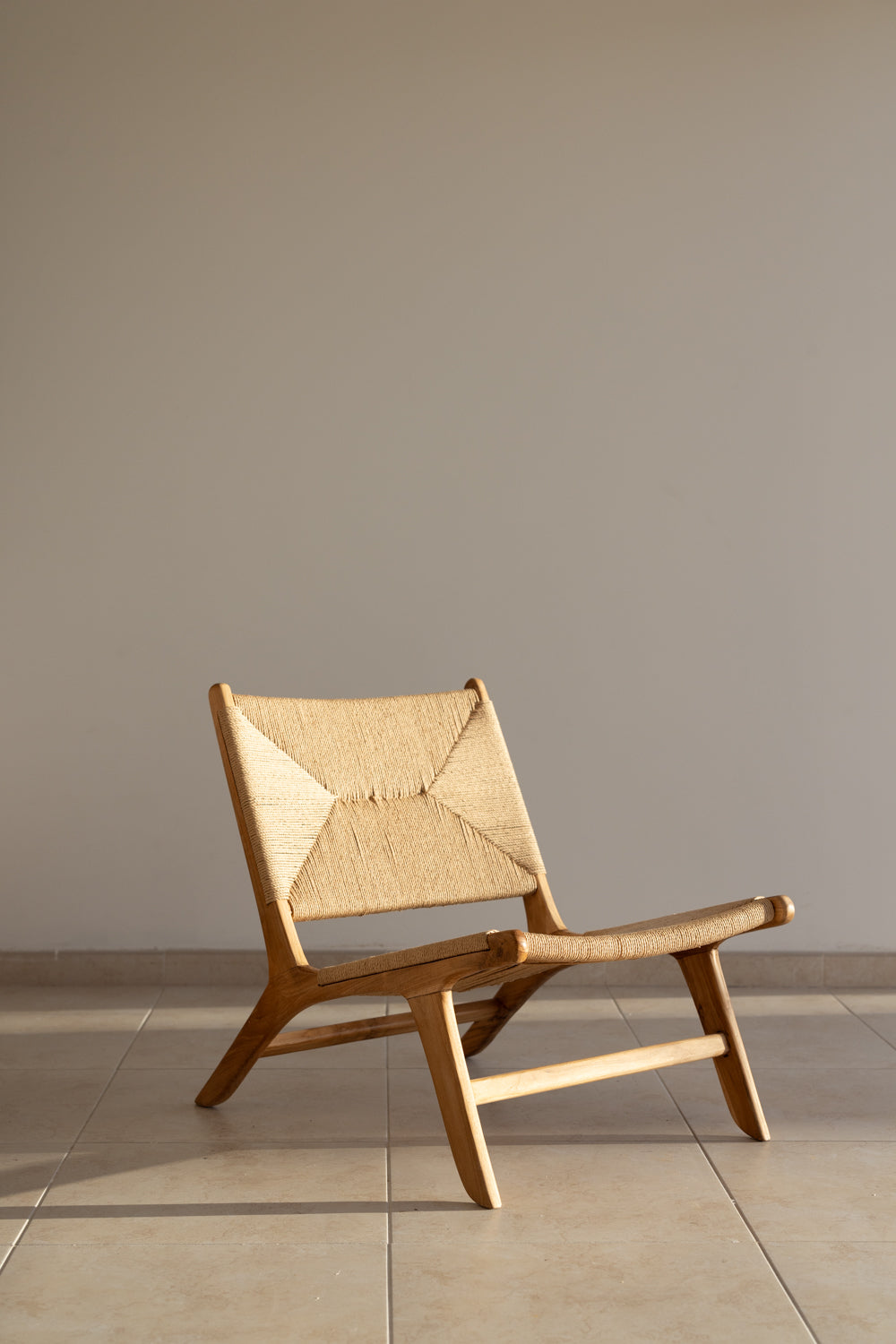 Teak Lounge Chair Rattan Wicker