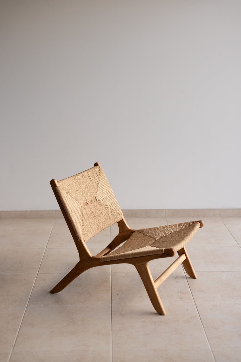 Teak Lounge Chair Rattan Wicker